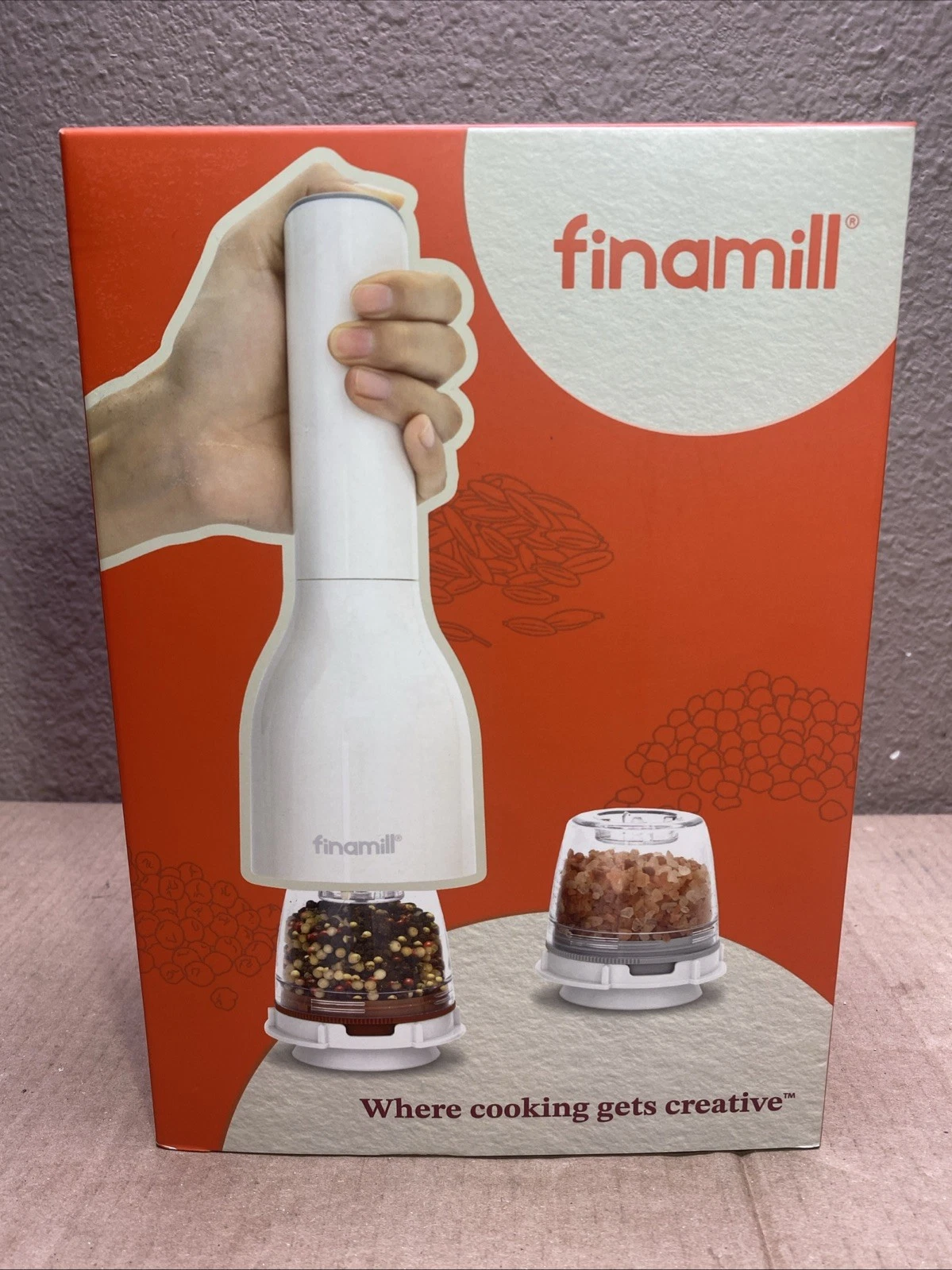 Finamill Battery Operated Spice Mill Set Ceramic Grinder Adjustable Coarse
Opens in a new window or 