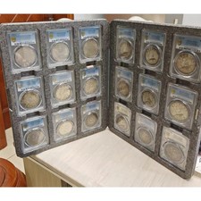 18CT Display Tray Storage Case Box Album for PCGS Graded Coin Slab Holder