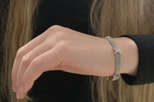 tiffany and co 18ct gold diamond bracelet