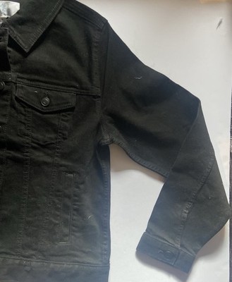 TIME AND TRUE - SIZE: Medium (8-10) - Black Button-Up Denim Jacket - NEW