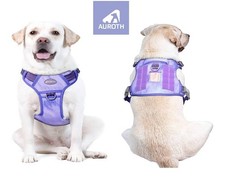 Auroth Tactical Dog Harness Adjustable Dog Vest with Handle - Veri Peri Medium 