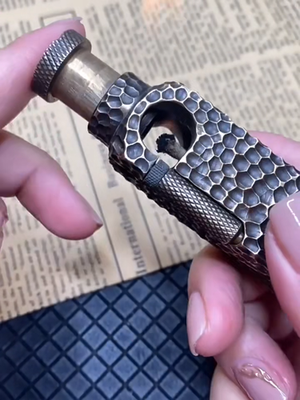 ZORRO S130 Hand-made Brass Carved Trench Kerosene Lighter Flamidor