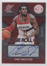 2012 Totally Certified Rookie Roll Call Red 104/199 Chris Singleton #85 Auto 0q0