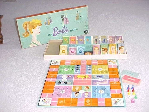VINTAGE BARBIE QUEEN OF THE PROM GAME 1960 MATTEL BOARD GAME All Pieces Complete