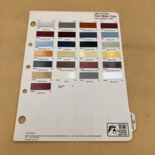 1980 Ford Mercury Thunderbird Exterior Color Paint Chip Samples, Rinshed-Mason 