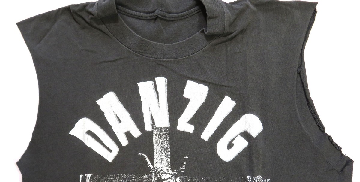 Danzig Vintage T Shirt 1990 VHS Cover Uncensored Glenn Singer