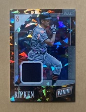 2019 Panini Black Friday #39 Cal Ripken Jr. Base Cracked Ice Jersey Relic #22/25