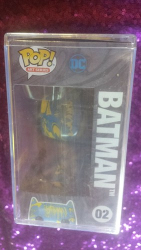 Funko Pop Art Series DC Batman Blue & Yellow #02 - Target Exclusive - Picture 3 of 3