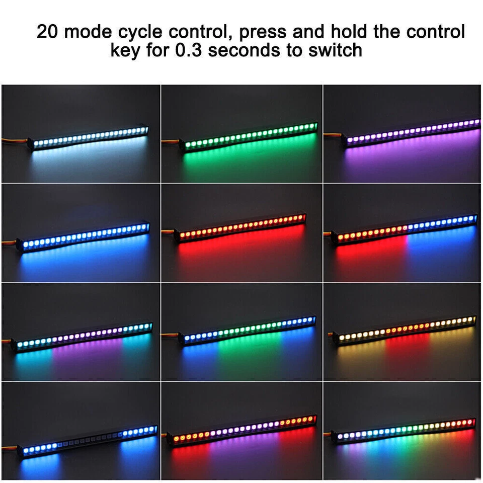 XN 24 LED Light Lamp Roof Bar Switch for 1/10 RC Crawler Car Traxxas TRX4 90046 - Image 2 of 4