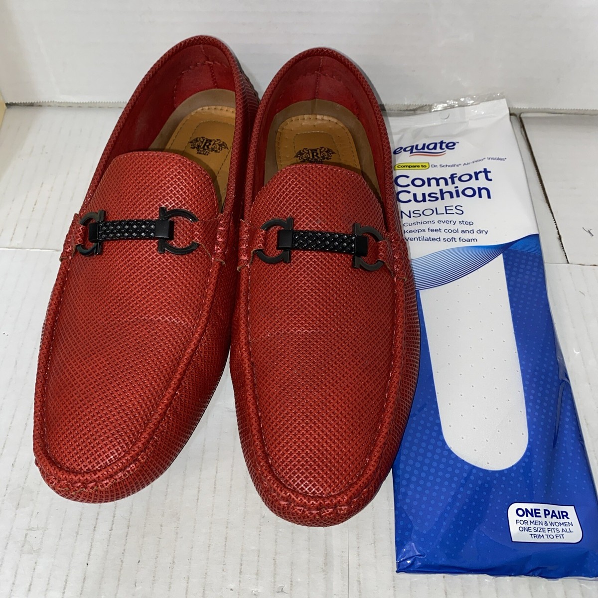 Royal Shoes Slip On Loafers Mens Size 10 red, with new  display picture 2