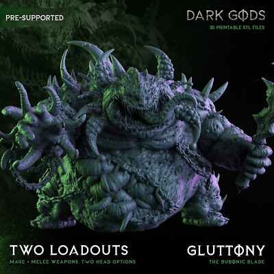 1x Gluttony Dark Gods - Chaos Dämon Deamon DND Tabletop Dämonenprinz