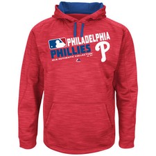 Majestic Philadelphia Phillies On Field Team Choice Streak Therma Base Hoodie
