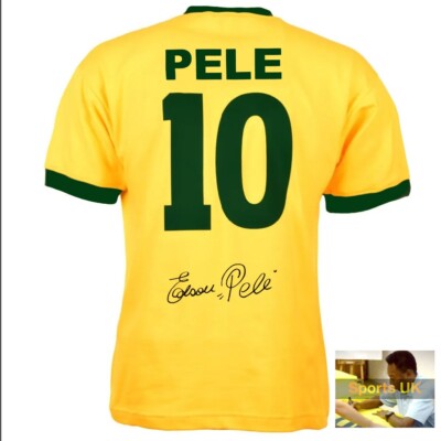 Pele signed BRASILIEN WM 1970 Shirt Trikot FULL EDSON SIG, PHOTO PROOF