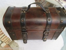 BOITE COFFRET EN BOIS STYLE ANCIENNE MALLE JEWEL WOOD BOX