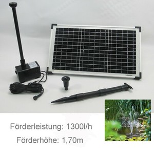 20 WATT SOLARPUMPE SOLAR SPRINGBRUNNEN TEICHPUMPE PUMPE