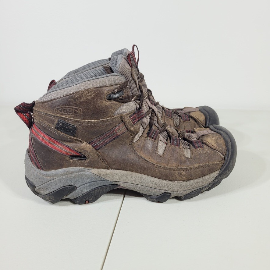 Keen Boots scarpe da trekking donna 7 impermeabili evento pelle marrone metà