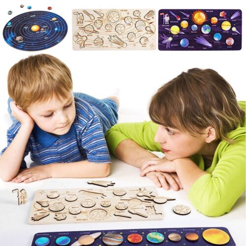 System Jigsaw Planets Cognition Universe Puzzle Toy Panel Matching For Kids - Afbeelding 1 van 15