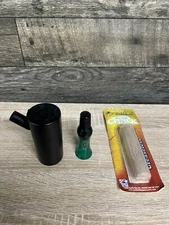 Quaker Boy Game Calls Owl Hooter Crow Call Box Call Chalk Lot Of 3