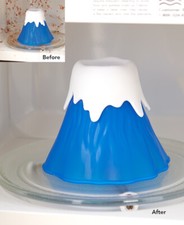 Volcano Erupt Microwave Oven Cleaner Steam Clean Kitchen Gadget Blue/White