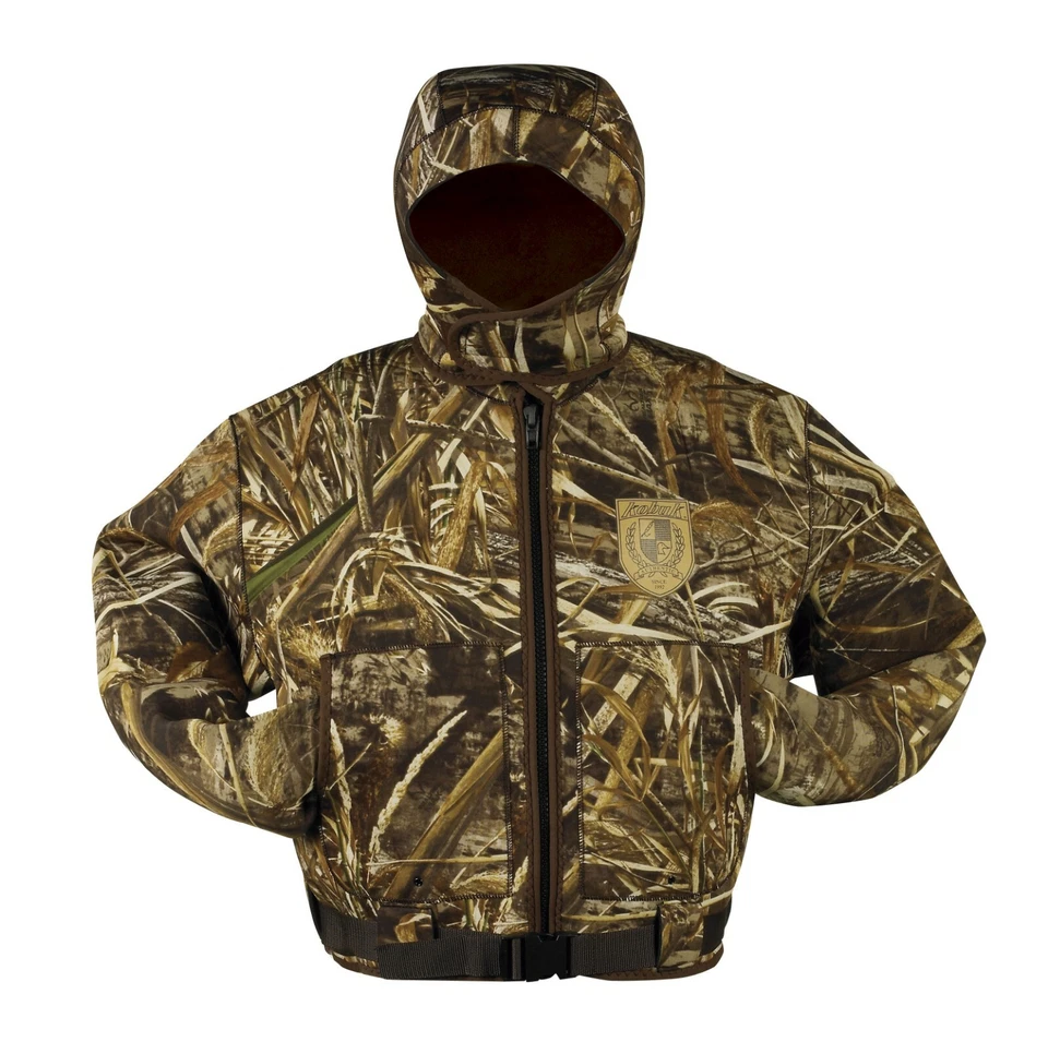 Men's 3mm Neoprene Hunting Fishing Wading Jacket Realtree Max 5 Size 2XL - Image 2 of 2