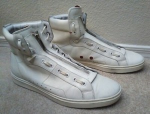 hugo boss white high tops