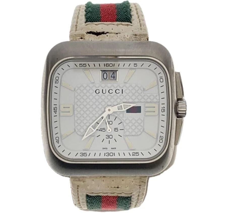 Montre à quartz homme Gucci Coupe 131.3 cadran blanc de JP