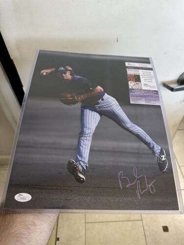 Brendan Rodgers Autographed/Signed Colorado Rockies 11x14 Photo JSA COA - Picture 1 of 7