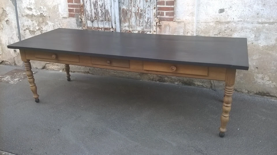 ancienne grande table ferme  - Photo 2/4