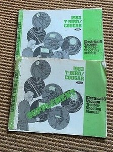 1983 FORD THUNDERBIRD MERCURY COUGAR WIRING DIAGRAMS SERVICE MANUALS