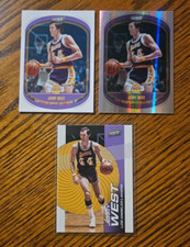 Jerry West -2021-22 Player of the Day Silver + Base No.87 +2023-24 No.79 -Lakers