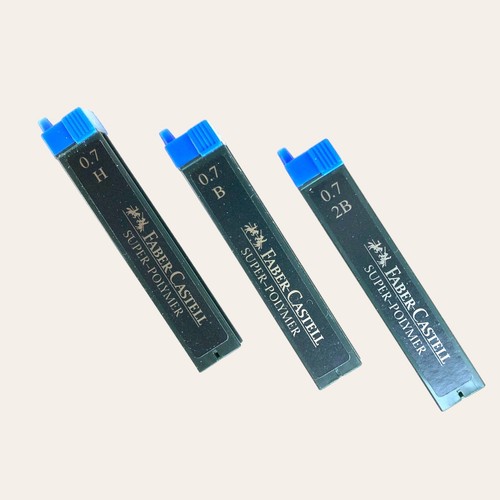 Faber-Castell Graf Von 12 Mine Per Matita 0,7 Mm HB - Ricarica Extra Resistenti Alla Rottura, Colore Nero Intenso - 4