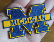 The University Of Michigan Wolverines Embroidered Iron On Sports College Patch
