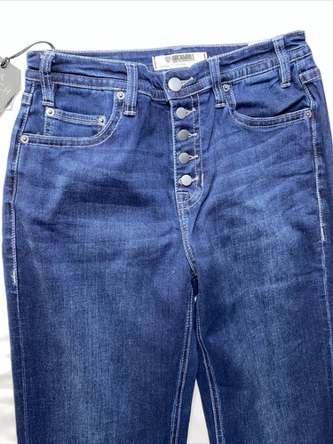 Rock & Roll Denim High Rise Trouser Flare Jeans 29X30 W8H4165 Womens NWT - Picture 2 of 7