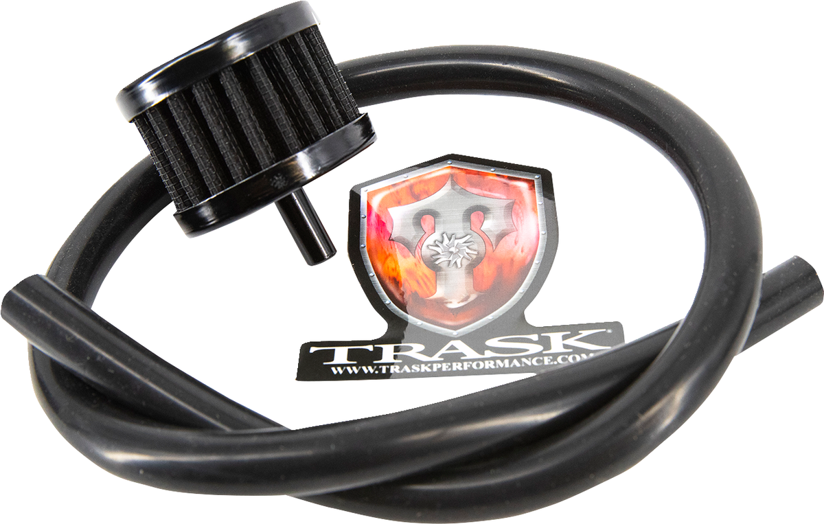 TRASK - TM-2041BK - M8 Vented Transmission Top Cover for Harley