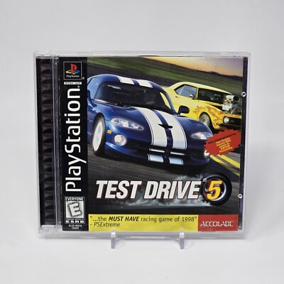 Test Drive 5 (PlayStation 1 PS1) Black Label CIB COMPLETE & TESTED