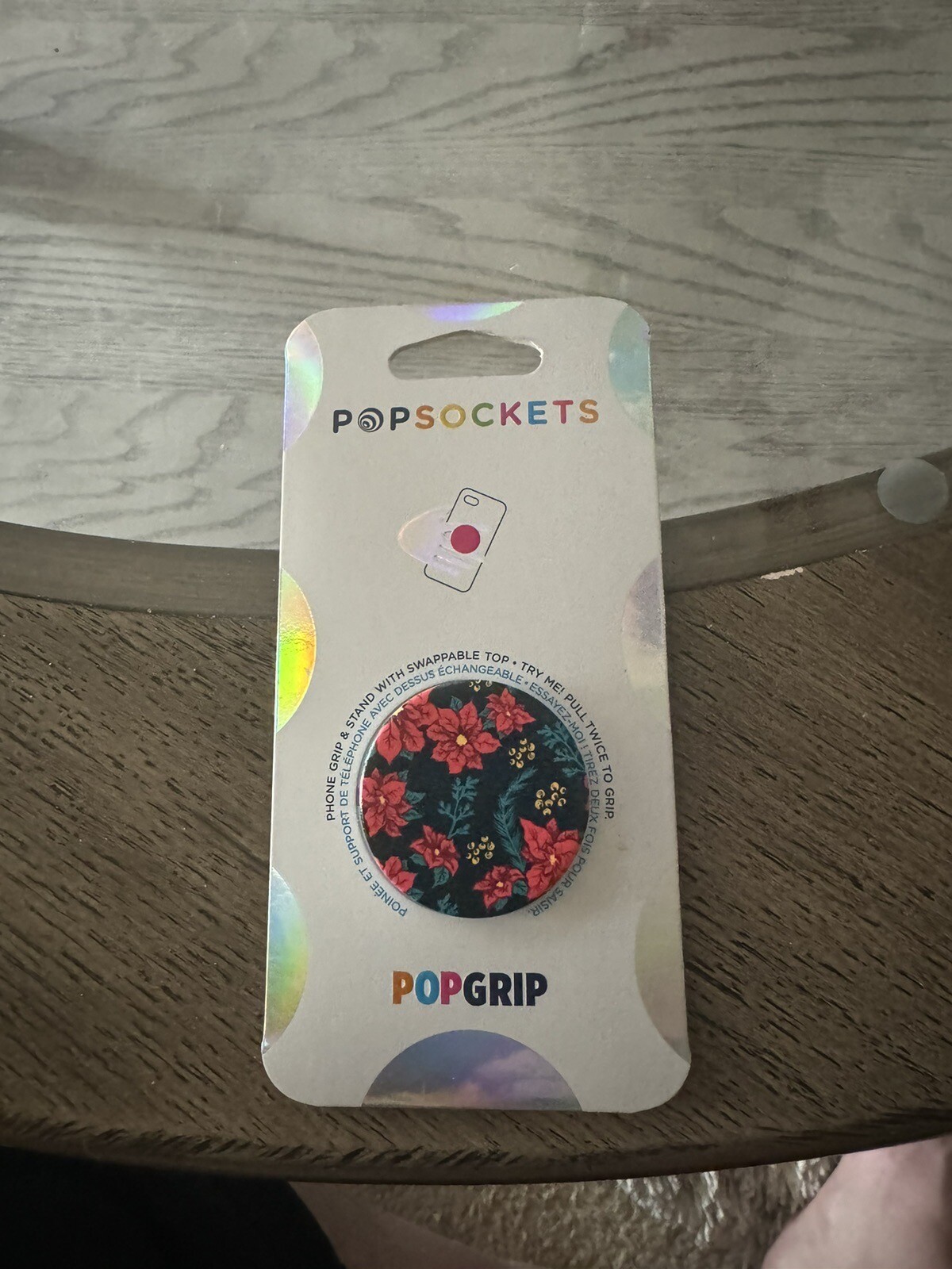 Genuine Swappable Popsocket Phone Grip & Stand - POINTSETTA FULL-image