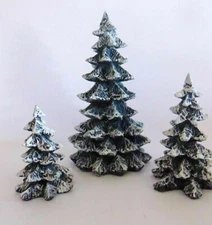 Dept 56 ~ Village Evergreens Tress Set of 3 ~ Mint In Box 52051