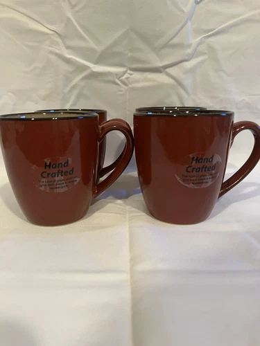 Gourmet Basics by Mikasa Stoneware Coffee Mugs Ava Set Of 4 12oz.