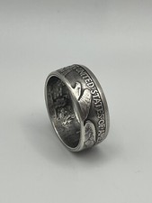 Walking Liberty Half Dollar Coin Ring .90 Silver -Size 9 Width 1cm