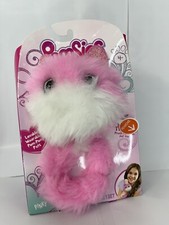 Pomsies Pinky Plush Interactive Pet Wearable Pom-Pom Toy Color Change Eyes NIB