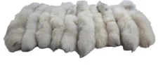 Lot of 10 Shadow Fox Tails, Genuine Real Fur Fox Tails