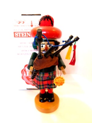 STEINBACH SCOTTISH NUTCRACKER CHUBBY BAGPIPER S-973 with BOX 2000