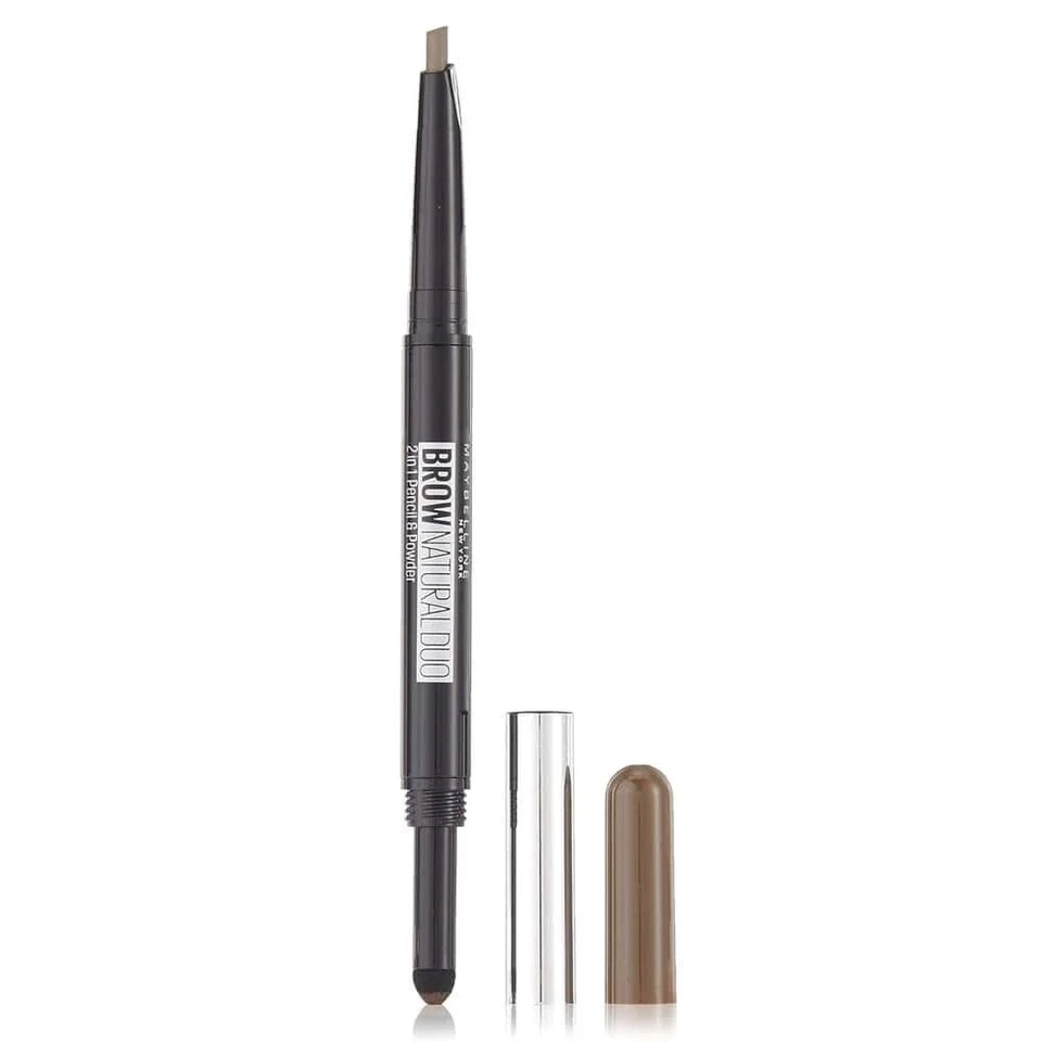 4 x Maybelline Brow Natural Duo 2 in 1 Pencil and Powder Brown 0.15g - Image 3 of 4