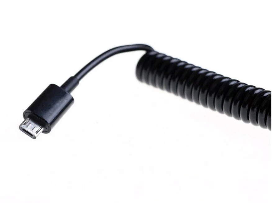 USB Micro 5Pin Male to Mini 5Pin Male OTG Data Coiled Cable eBay