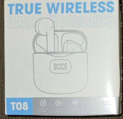 Earbuds True Wireless T08 NIB-BLACK