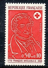 Timbre - FRANCE - Croix-Rouge - François BROUSSAIS - YT1736 - Neuf ** - 1972