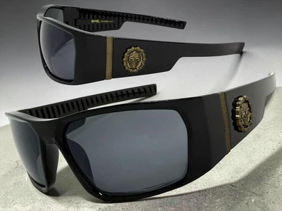 Choppers Herren Hardcore Biker Motorrad Sonnenbrille Schwarz Rahmen Brille - Bild 1 von 4