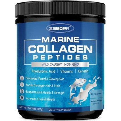 Marine Collagen Peptides Powder with 12.35 Ounce (Pack of 1)