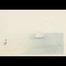 Kawai Gyokudo "Furong Peak" Woodblock Print N61.3-OaT5