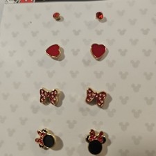 Disney Mickey And Minnie Fashion Stud Earrings Set